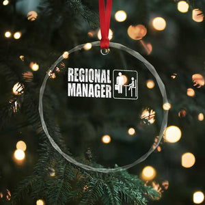 Regional Manager Crystal Glass Ornament Funny Dad Baby Matching TS11 Print Your Wear