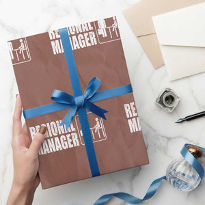 Regional Manager Wrapping Paper Roll Funny Dad Baby Matching TS11 Mocha Print Your Wear