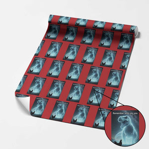 Remember Who You Are Wrapping Paper Roll Funny Evolution Joke Meme Chicken Dinosaur TS10 Red Print Your Wear