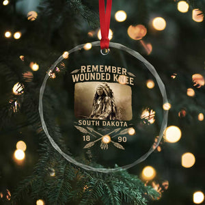 Remember Wounded Knee Crystal Glass Ornament Spotted Elk Lakota Sioux Native American History TS10 Print Your Wear