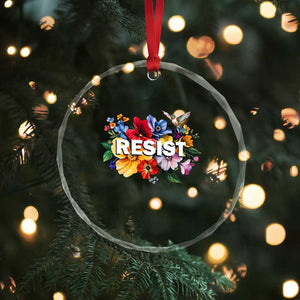 Resist Floral Crystal Glass Ornament Retro Botanical Graphic TS02 Print Your Wear