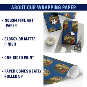 Resist Frog Christian Xmas Wrapping Paper Roll Funny Polittical 2025 Meme TS14 Print Your Wear