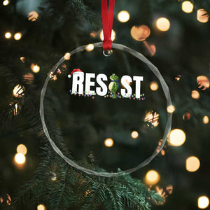 Resist Frog Christmas Crystal Glass Ornament Funny Portland Protest ICE Activist Meme 2025 TS14 Print Your Wear
