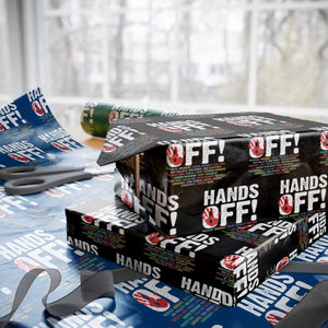 Resist Hands Off Wrapping Paper Roll Protect USA American We The People TS02 Black Print Your Wear
