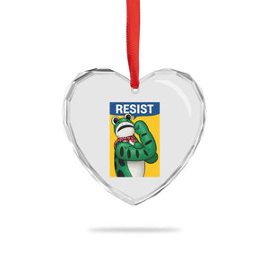 Resist Rosie Frog Heart Crystal Glass Ornament Protest Parody Feminist Retro Poster TS02 Print Your Wear