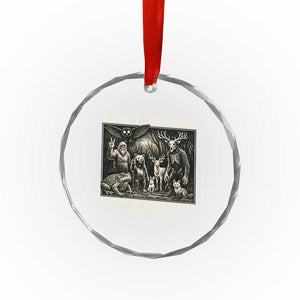 Respect The Forest My Best Friends Live Here Crystal Glass Ornament Cryptid Forest Lover TS12 Print Your Wear