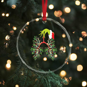 Respiratory Therapy Lung Xmas Therapist Crystal Glass Ornament TS09 Print Your Wear