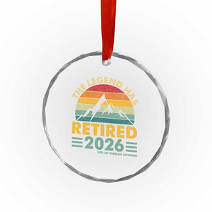 Retired 2026 Not My Problem Anymore Crystal Glass Ornament Vintage Retirement Gift