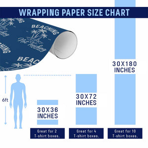 Retired Teacher Wrapping Paper Roll Beaching Not Teaching Retired Gifts For Teachers Retiring TS10 Print Your Wear