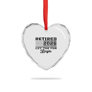 Retirement 2026 Heart Crystal Glass Ornament Cool Retired Gift American Flag TS10 Print Your Wear