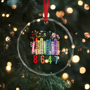 Retro 8647 Crystal Glass Ornament Equal Rights Book Flower Feminist Women Rights TS10 Print Your Wear