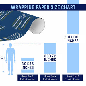Retro American Flag Golf Wrapping Paper Roll Golfer Funny Golf Club Golfing TS10 Print Your Wear