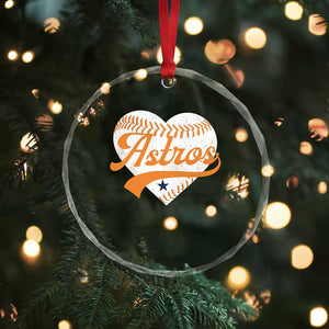 Retro Astro Script Name Crystal Glass Ornament Baseball Heart Vintage Sports Fans TS10 Print Your Wear