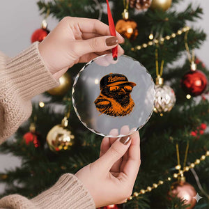 Retro Baltimore Crystal Glass Ornament City Pride Oriole With Sunglasses TS10 Print Your Wear