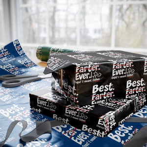 Retro Dad Worlds Best Farter I Mean Father Wrapping Paper Roll Funny Gag Gift Birthday Husband Dad Fathers Day