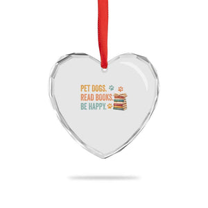 Retro Dog Book Lovers Heart Crystal Glass Ornament Bookish Dog Mom Gift TS10 Print Your Wear