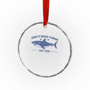 Retro Fisher Birthday Crystal Glass Ornament Vintage Quints Shark Fishing 1975 TS10 Print Your Wear
