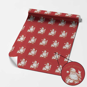 Retro Funny Santa Wrapping Paper Roll I Don't Believe In You Either 90s Christmas TS10 Red Print Your Wear