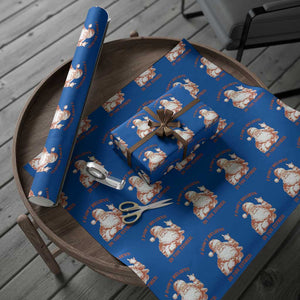 Retro Funny Santa Wrapping Paper Roll I Don't Believe In You Either 90s Christmas TS10 Blue Print Your Wear