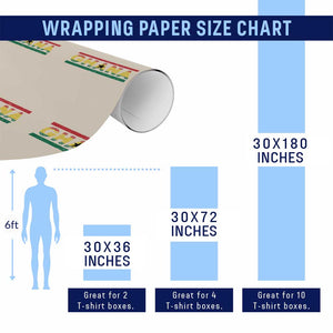 Retro Ghana Flag Wrapping Paper Roll Vintage Ghanaian Pride Ghanese Roots Heritage Graphic