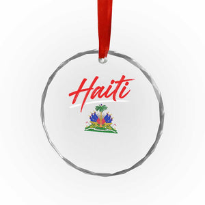 Retro Haiti Crystal Glass Ornament Haitian Gift Ayiti Roots