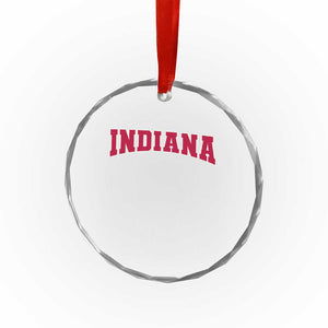 Retro Indiana Crystal Glass Ornament Vintage Athletic Sports Style 80s 90s Red Design TS10 Print Your Wear