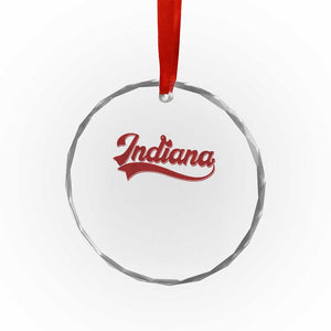 Retro Indiana Crystal Glass Ornament Vintage City Athletic Sports Game Day TS10 Print Your Wear