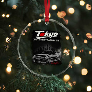 Retro JDM Drift Car Crystal Glass Ornament Japanese Tokyo Japan Drifting Race Car TS10 Print Your Wear