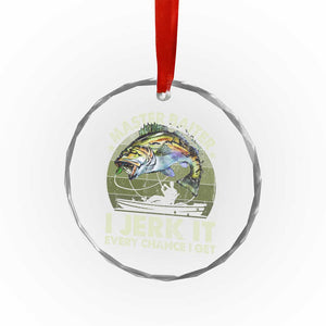 Retro Master Baiter Crystal Glass Ornament Funny Bass Fishing Fisher TS10 Print Your Wear