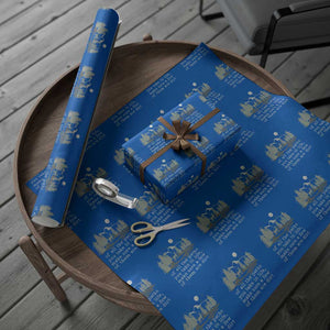 Retro Nature Wildlife Outdoor Wrapping Paper Roll Camping Forest Hiking Vintage TS10 Blue Print Your Wear