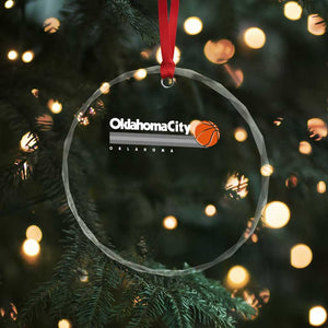 Retro Oklahoma City Basketball Crystal Glass Ornament Vintage OKC Hoops Lover Sports Fan TS02 Print Your Wear