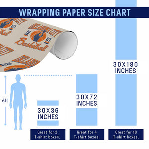 Retro Oklahoma City Basketball Wrapping Paper Roll Vintage OKC Since 1967 Hoops Lover Sports Fan TS02 Print Your Wear