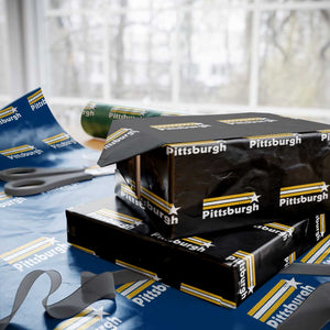 Retro PFS Wrapping Paper Roll Vintage Pennsylvania Stripes 70s 80s 90s TS10 Black Print Your Wear