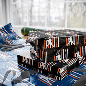 Retro San Francisco Wrapping Paper Roll Cool Distressed Baseball Fans SF USA Flag TS10 Black Print Your Wear