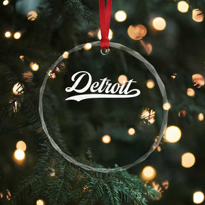 Retro Script Detroit Crystal Glass Ornament Vintage Sports Team Name TS10 Print Your Wear