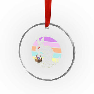 Retro Sunset Chupacabra Easter Egg Hunt Crystal Glass Ornament Cryptid Lover Gift TS12 Print Your Wear