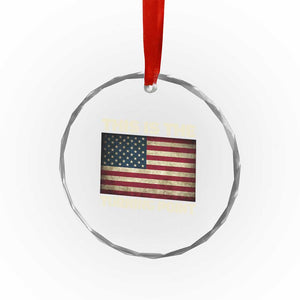 Retro This is The Turning Point Crystal Glass Ornament Vintage USA Freedom Patriotic America Flag TS10 Print Your Wear