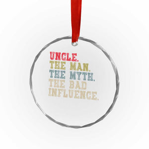 Retro Uncle Crystal Glass Ornament Best Funny Uncle Fathers Day TS10 Print Your Wear