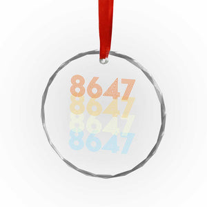 Retro Vintage 8647 Crystal Glass Ornament Freedom Protest Stripe Graphic TS12 Print Your Wear
