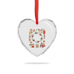 Retro Vintage Xmas Heart Crystal Glass Ornament Tis The Season Santa Hat Xmas Wrealth TS11 Print Your Wear