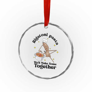 Rigatoni Pasta Chef Marcus The Worm Crystal Glass Ornament We'll Make Some Together Wholesome Weird Meme TS02 Print Your Wear