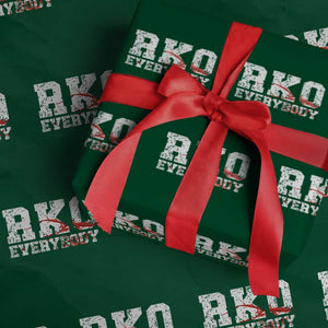 RKO Everybody Blood Wrapping Paper Roll TS10 Green Print Your Wear
