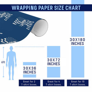 Ronald Reagan America Flag US President Wrapping Paper Roll TS14 Print Your Wear