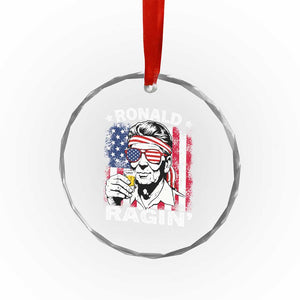 Ronald Reagan Crystal Glass Ornament 4th of July America Flag Beer TS14 Print Your Wear
