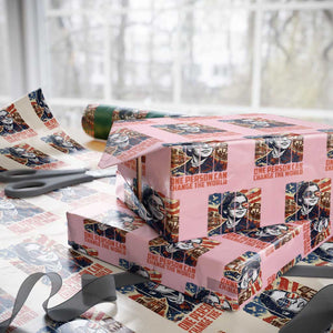 Rosa Parks Civil Rights Legacy Wrapping Paper Roll One Person Can Change The World TS12 Light Pink Print Your Wear