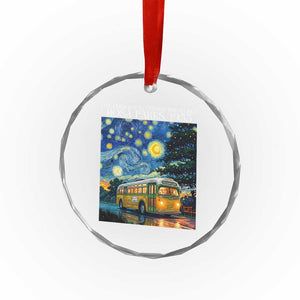 Rosa Parks Crystal Glass Ornament Starry Night Van Gogh Black History African TS14 Print Your Wear