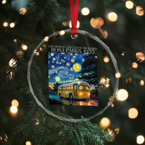 Rosa Parks Crystal Glass Ornament Starry Night Van Gogh Black History African TS14 Print Your Wear