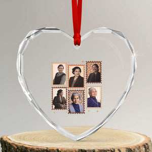 Rosa Parks Heart Crystal Glass Ornament African American Civil Rights Legacy TS12 Transparent Glass 3'' Heart Print Your Wear