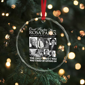 Rosa Parks Mother Of The Civil Rights Movement Crystal Glass Ornament Black History Salutes TS12 Print Your Wear