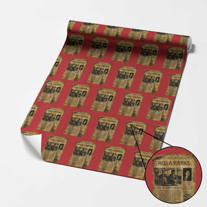Rosa Parks Wrapping Paper Roll Female Empowerment History Gift TS12 Red Print Your Wear